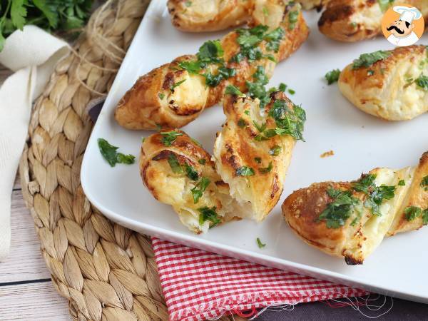 Butterdejssnurrer med ost og persille: et must til aperitiffen - Forberedelse trin 8