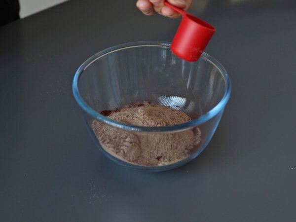 Proteinbrownie med valle, naturligt glutenfri - Forberedelse trin 1