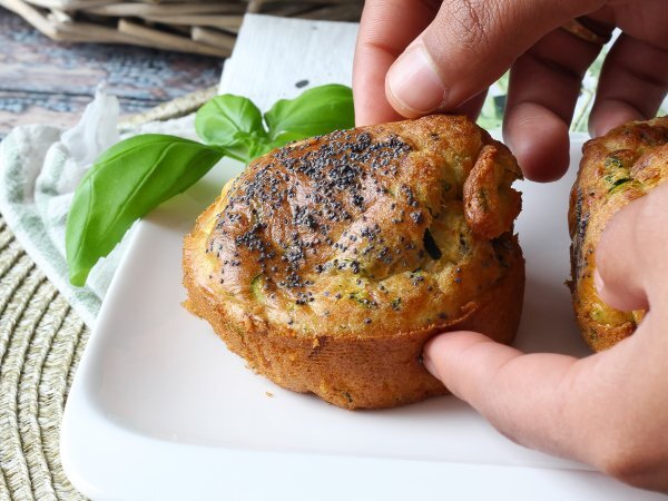Courgettemuffins i frituregryde: den lette og luftige opskrift - Forberedelse trin 8