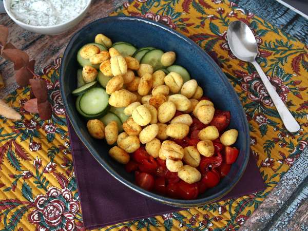 Sprød gnocchi-salat, ultra trendy, velsmagende og afbalanceret, perfekt til sommeren! - Forberedelse trin 5