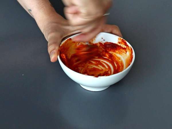 Omelet med sprøde ris og sojabønner, et krydret måltid, der er hurtigt og affaldsfrit! - Forberedelse trin 2