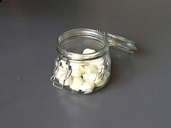 Marinerede mozzarellakugler til en aperitif eller salat! - Forberedelse trin 1