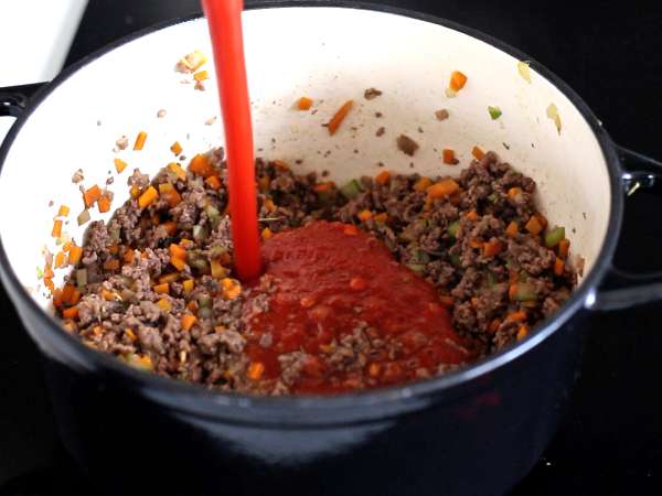 Hjemmelavet bolognese-sauce - ragù alla bolognese - Forberedelse trin 4