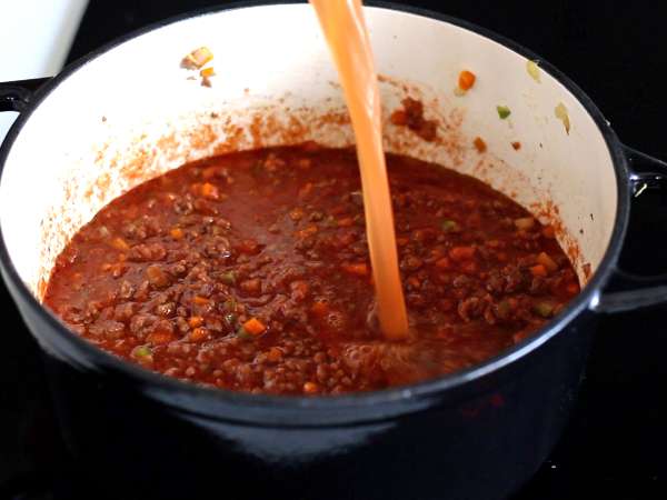Hjemmelavet bolognese-sauce - ragù alla bolognese - Forberedelse trin 5