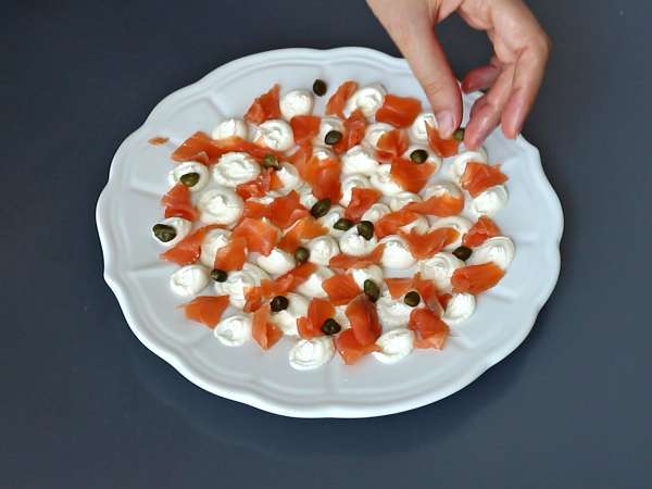 Aperitif-smørepålæg med røget laks - Forberedelse trin 3