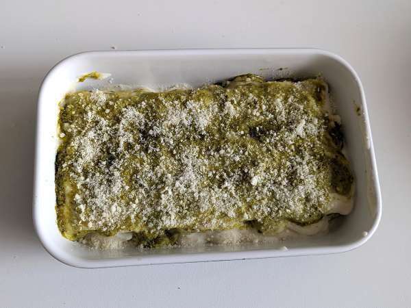 Cremet pestocannelloni i gratin: den nemme og velsmagende opskrift - Forberedelse trin 8