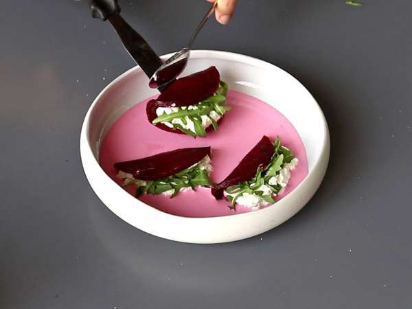 Rødbede-ravioli, en enkel og elegant forret - Forberedelse trin 5