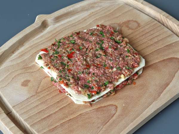 Lavash kebab med tortillas, den berømte nemme ovnbagte kebab! - Forberedelse trin 5