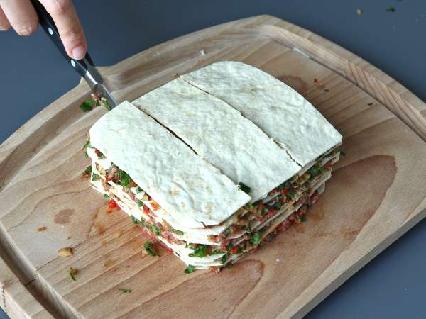 Lavash kebab med tortillas, den berømte nemme ovnbagte kebab! - Forberedelse trin 6