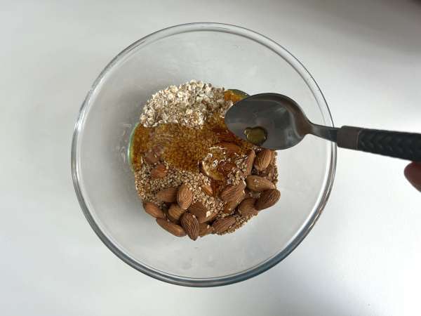 Granola express med airfryer, så din morgenmad bliver sprød - Forberedelse trin 2
