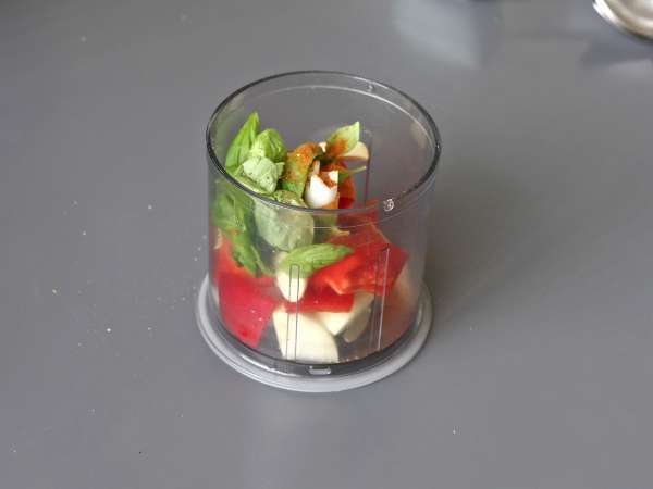 Fyldte auberginer med gratineret mozzarella - Forberedelse trin 4