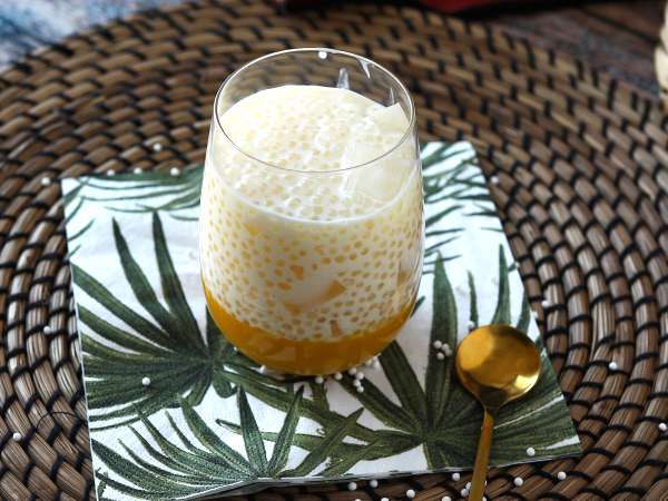 Mango sago, den asiatiske dessert med tapioka og mango, der erobrer med sin enkelhed. - Forberedelse trin 12