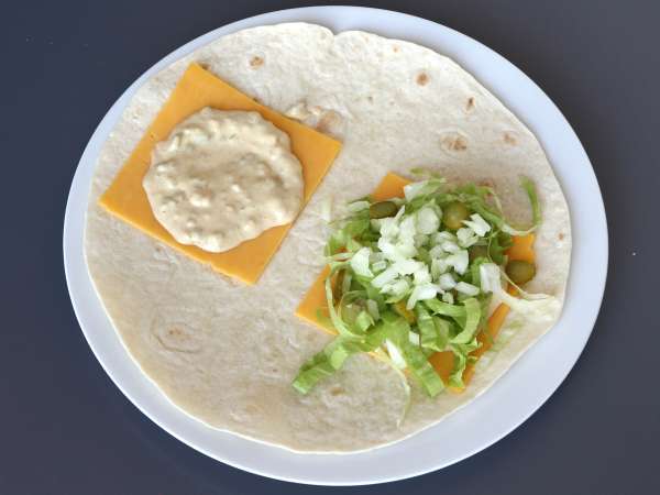 Big Mac-agtige wraps, hurtige, praktiske og økonomiske - Forberedelse trin 5