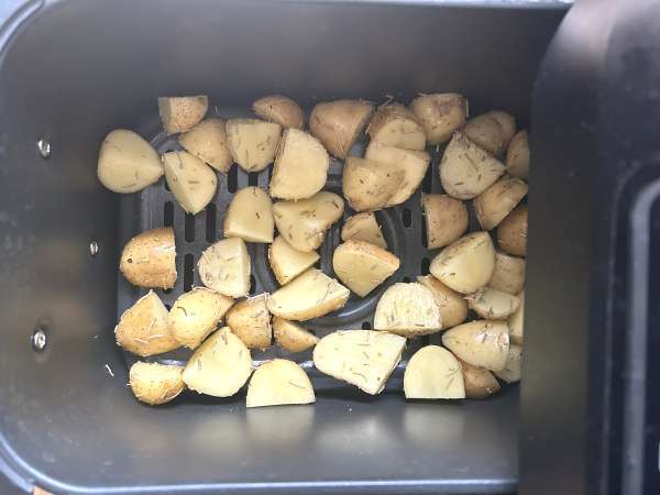 Paneret gudernes caprice med airfryer-kartofler - Forberedelse trin 2