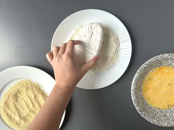 Paneret gudernes caprice med airfryer-kartofler - Forberedelse trin 4