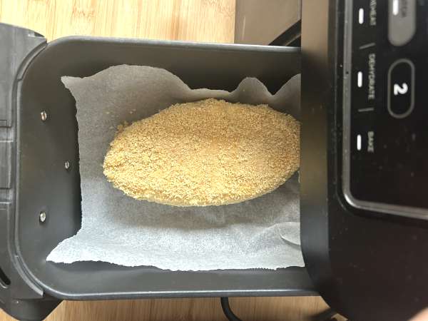 Paneret gudernes caprice med airfryer-kartofler - Forberedelse trin 6