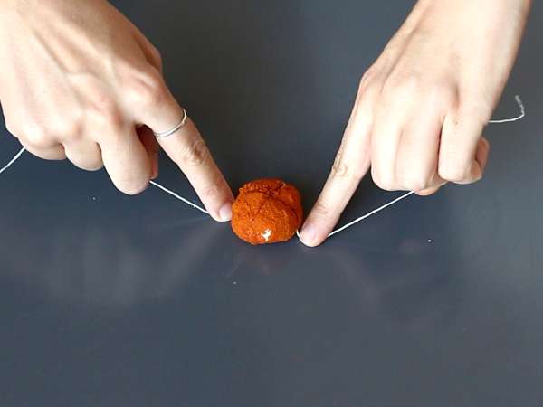 Smøreost til aperitif i form af græskar, perfekt til Halloween! - Forberedelse trin 5