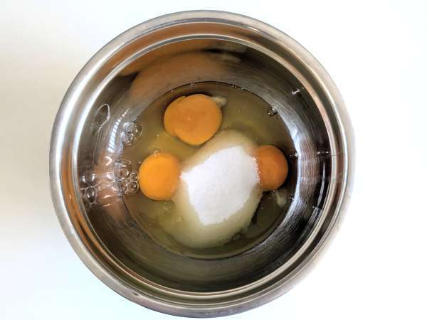 Abrikos-clafoutis med Air Fryer - Forberedelse trin 1