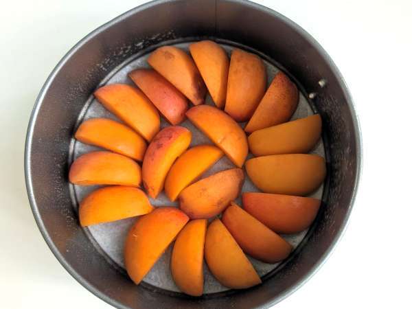 Abrikos-clafoutis med Air Fryer - Forberedelse trin 4