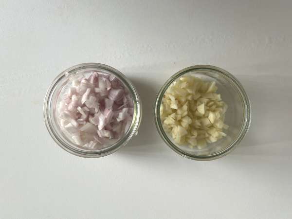 Kartoffelgratin med svampe - Forberedelse trin 2