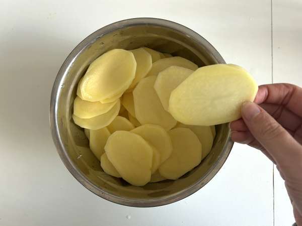 Kartoffelgratin med svampe - Forberedelse trin 7