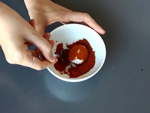 Ostekugler til aperitif - Forberedelse trin 3