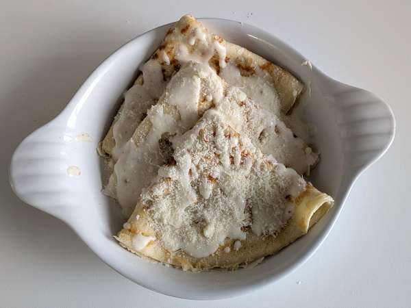 Crespelle ricotta og svampe: den perfekte cremede vegetariske opskrift til enhver lejlighed - Forberedelse trin 12