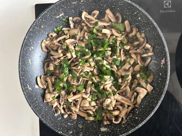 Spinat- og svampeflan - Forberedelse trin 6