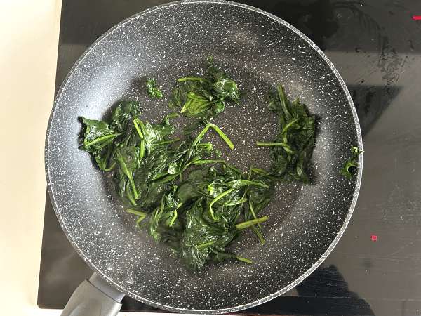 Spinat- og svampeflan - Forberedelse trin 7