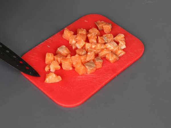 Asiatiske tacos: laksetatar i rischips - Forberedelse trin 3