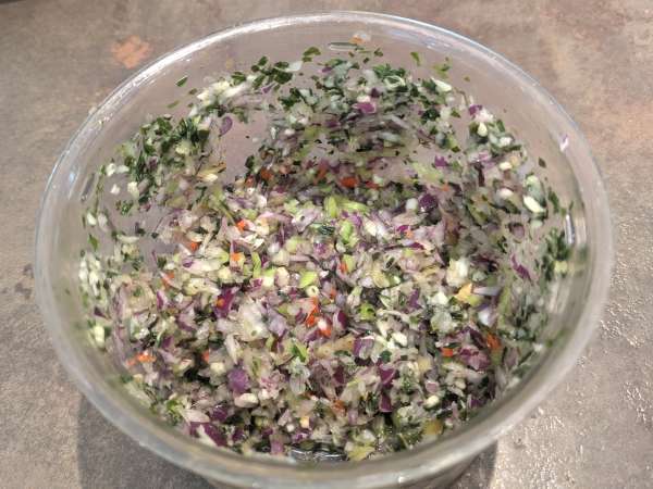 Vestindisk torsk acras - Forberedelse trin 2