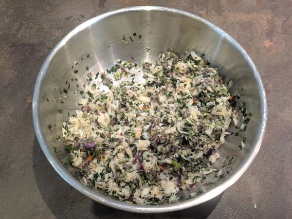 Vestindisk torsk acras - Forberedelse trin 3