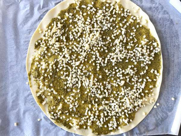 Mozzarella pesto butterdej med air fryer, klar på 15 minutter! - Forberedelse trin 2