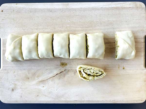 Mozzarella pesto butterdej med air fryer, klar på 15 minutter! - Forberedelse trin 4