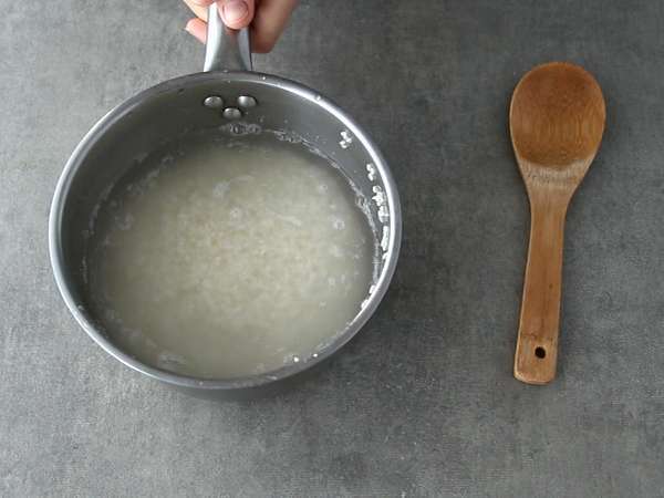 Onigiri med æggeblommer konserveret i sojasauce - Forberedelse trin 2