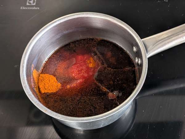 Hjemmelavet sursød barbecue-sauce: nem opskrift, klar på ingen tid - Forberedelse trin 3