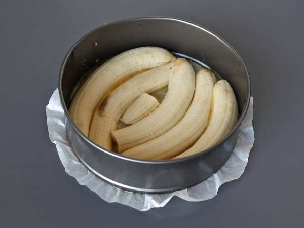 Ekstra fondant banankage med hovedet nedad - Forberedelse trin 2