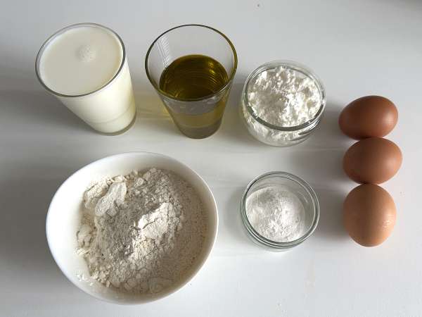 Krydret kagedej i en blender: hurtig, nem og ultrafugtig - Forberedelse trin 1