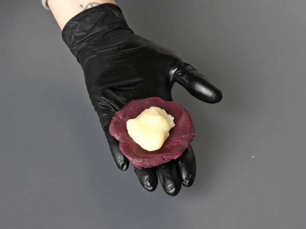 Mochi-kager med ube - Forberedelse trin 8