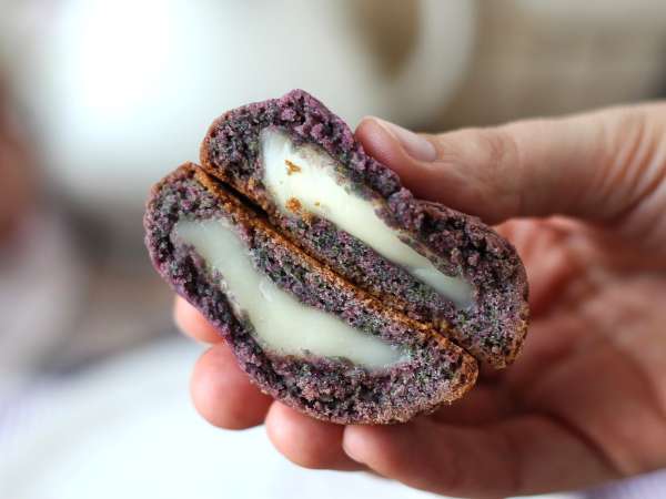 Mochi-kager med ube - Forberedelse trin 12