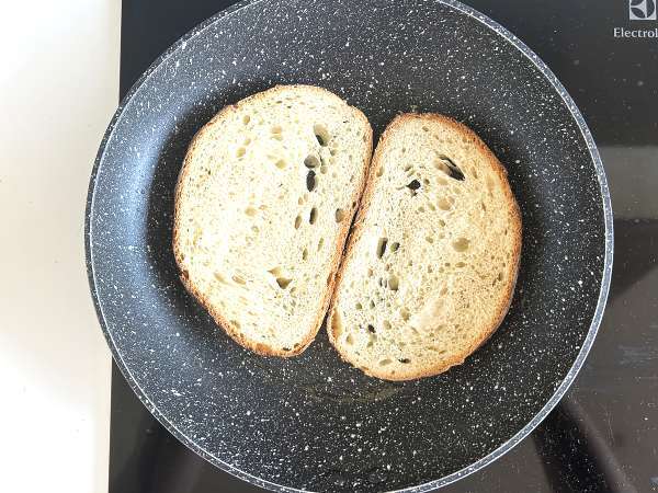 Tartiner med asparges, citron og basilikum-ricotta - Forberedelse trin 4