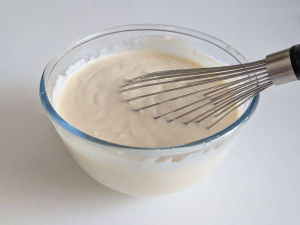 Cheesecake med smeltende abrikoser - Forberedelse trin 3