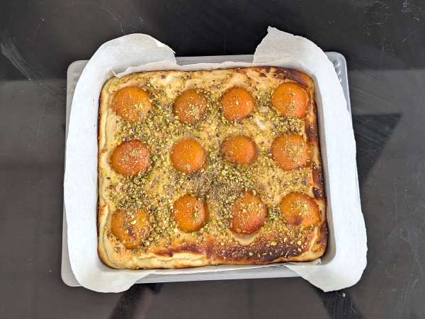 Cheesecake med smeltende abrikoser - Forberedelse trin 7