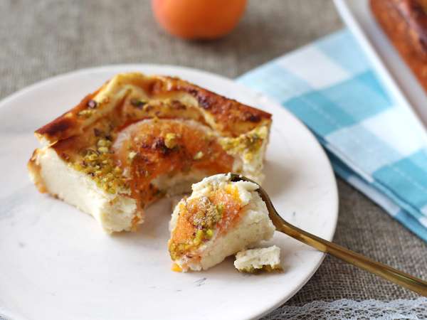 Cheesecake med smeltende abrikoser - Forberedelse trin 8