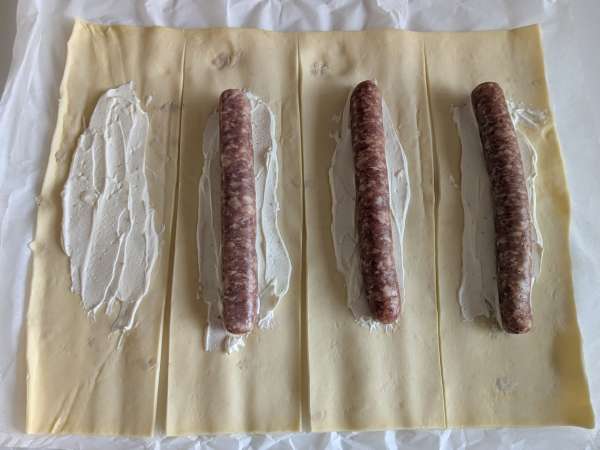 Pølse- og ostesnacks i luftfritøren - Forberedelse trin 4