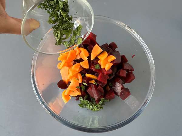 Rødbede-salat med grillet halloumi - Forberedelse trin 2