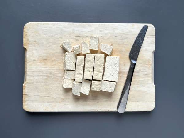 Tofu à la General Tao - Forberedelse trin 1