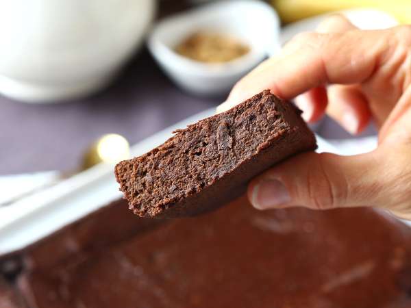 Protein-brownie med chokolade og røde bønner - Forberedelse trin 7