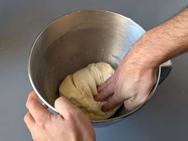 Rustik focaccia med løg og rosmarin - Forberedelse trin 5