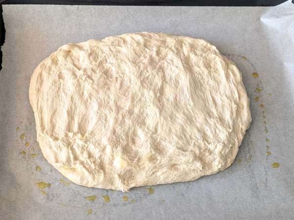 Rustik focaccia med løg og rosmarin - Forberedelse trin 8